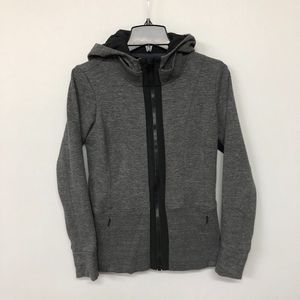 ATHLETA Women Victory Fitted Hoodie Jacket Full Zip Pocket Size Small M068 -2